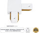 Globostar 60850 L Adapter Single Phase 2 Wires All Eurotrack Rails Ac 220-240v Ip20 M6.5 X W6.5 X H1.7cm Eurotrack System 1l+1n Thermoplastic White 5 Years Warranty 60850