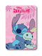 Disney Κουβέρτα Fleece Stitch Pink 100x140εκ.
