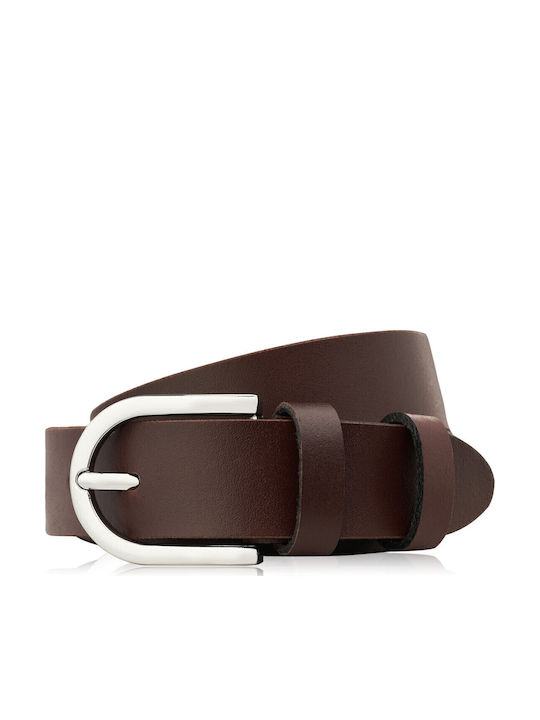 Leather Women's Belt Brown