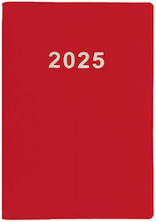 Ydrogeios Daily Agendas 2025 Red 15x21cm