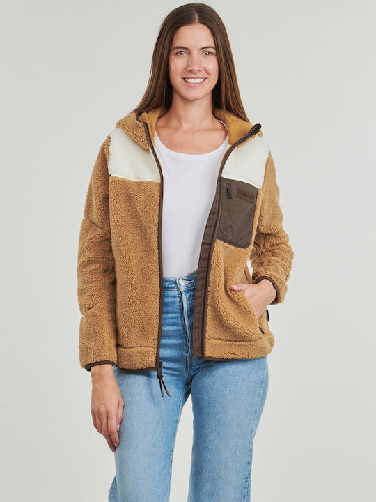 Yupik Fleece Jachetă de damă în Maro Culoare