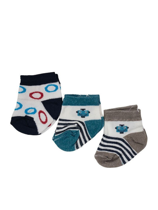 Kamtex Baby Kids' Socks Blue 3 Pairs