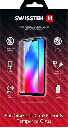 Swissten Full Face 5d Tempered Glass Apple Iphone X Xs Black