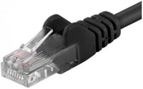 PremiumCord U/UTP Kat.6 (Gigabit) Netzwerkkabel Ethernet 1m Schwarzes