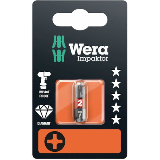 Wera Μύτη Κατσαβιδιού Σταυρός 851/1 Impaktor Bit