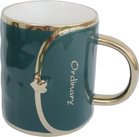 Pufo Fashion Time Ceramic Mug Coffee Tea 350 Ml Green Pufo Fashion Time Ceramic Mug Coffee Tea 350 Ml Green
