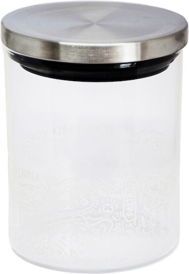 Borosilikatglas Glasvase Pufo Zucker Kaffee Tee Gewürze Luftdichter Verschluss 1 L