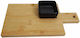 Bamboo Wood Kitchen Chopper Porcelain Serving Bowl 26 X 14 Cm