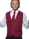 GGM Gastro Men's Safety Vest Burgundy