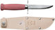 Morakniv Scout 39 Pink Knife in Leather Sheath