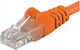 PremiumCord U/UTP Kat.6 Gigabit Netzwerkkabel Ethernet 1m Orange