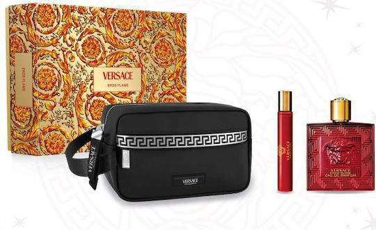 Versace Eros Flame Ανδρικό Σετ με Eau de Parfum 3τμχ