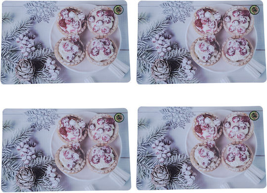 Plate Support Set Serving Meals Pufo Zucker Design 4 Stücke 44 X 29 cm