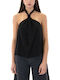 Women's Crop Top Off-Shoulder Sleeveless Black