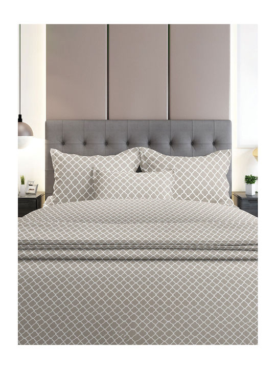 Sunshine Flannel 530 Module Cearceafuri De Pat Super Duble 230x260cm Gri 4 Bucăți