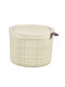 Round Jute Jar Lid 2l Ø17x13cm Cream Color