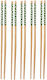 Set 5 Paare Fluffy Bambus Essstäbchen Sushi 22 Cm Braune Grüne