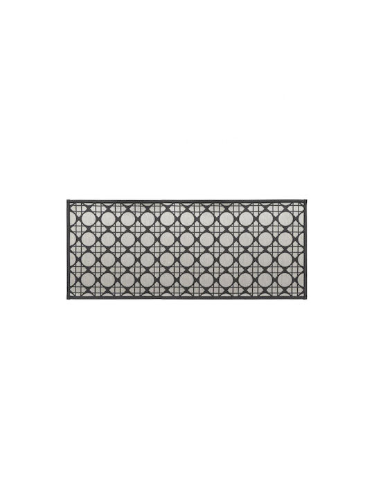 Atmosphera Geometrik Living Room Rug Rectangular Black 50x120cm