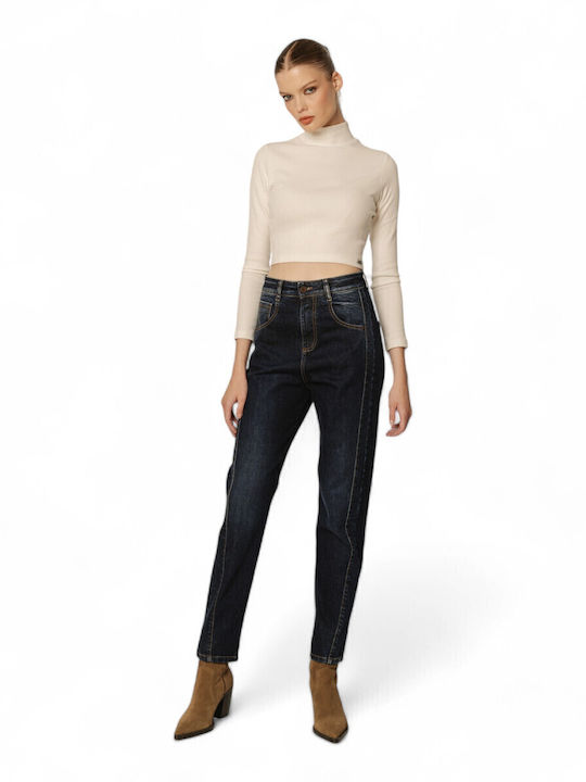 Edward Jeans Ψηλόμεσο Γυναικείο Jean Παντελόνι