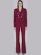 Damen Bordeaux Anzug