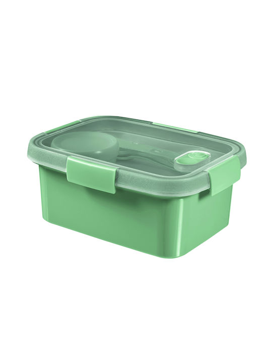 Lunch-Set Lebensmittelbehälter Rechteckig 1,2l Smart Eco To Go 20x15x9cm Soft Green