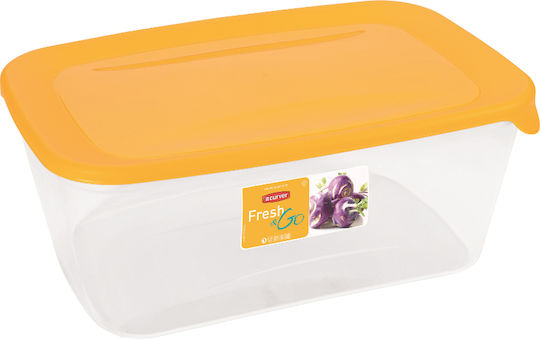 3l Fresh&go Yellow Rectangular Food Container