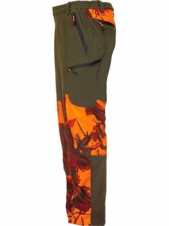 Toxotis Active Wear Κυνηγετικό Παντελόνι Αδιάβροχο σε Πορτοκαλί χρώμα