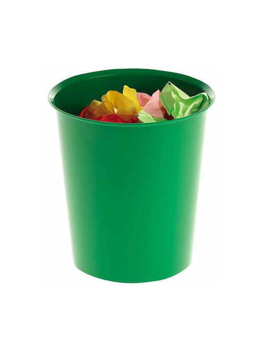 Office Waste Bin 16lt Green