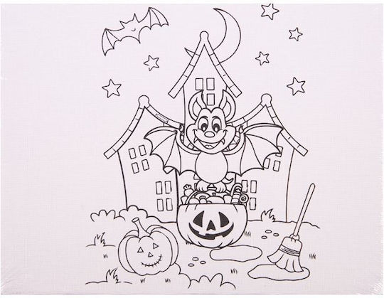 Boom Carton Canvas Alb Rectangular 15x20cm. 1buc
