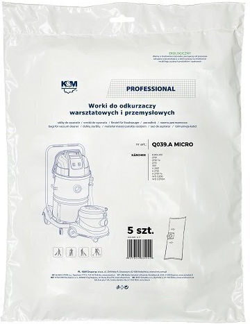 K&m Vacuum Cleaner Bags Karcher Wd2/wd3 Km-q039.a 5 Pcs