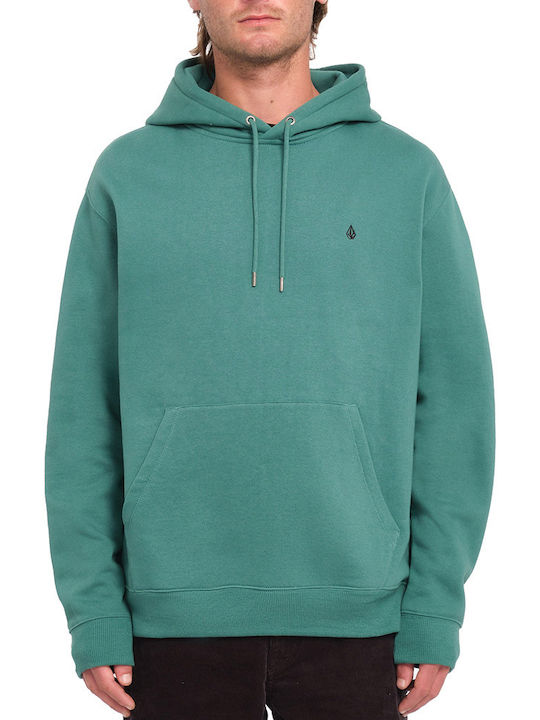 Volcom Single Stone Φούτερ με Κουκούλα Sea Green