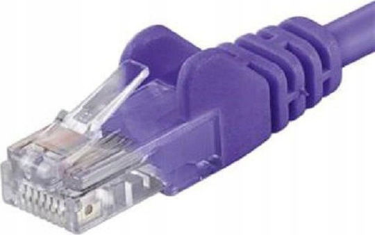 PremiumCord U/UTP Cat.5e (Gigabit) Καλώδιο Δικτύου Ethernet 1m Μωβ