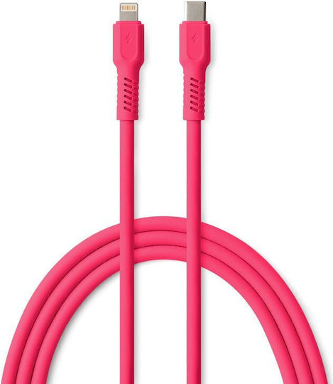 Colorum USB-C to Lightning Cable 27W Ροζ 1.8m CK12-CL-02