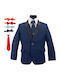 Costum pentru copii De iarnă 5buc Dark Navy Blue Carlos Carlos