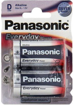 Panasonic Everyday Power Αλκαλικές Μπαταρίες D 1.5V 2τμχ