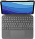 Logitech Combo Touch Keyboard Folio Case Trackpad Backlit Apple Smart Connector Qwerty Whole Nordics Oxford Gray Apple 11-inch iPad Pro 1st Generation 2nd Generation 3rd Generation