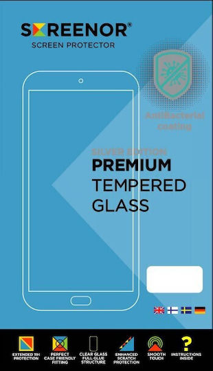 Screenor Panzerglas Vollabdeckung für iPhone 15 Plus iPhone 16 Plus