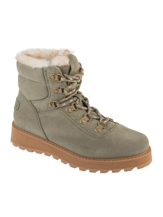 Roxy Bradie Δερμάτινα Γυναικεία Μποτάκια με Πλα...