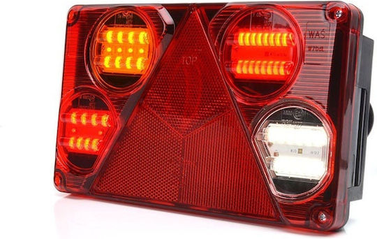Multifunctional Led Rear Left Lamp 391 W70dl 12v-24v 6 Functions Was