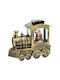 Christmas Decorative Train Lighted with Santa Claus 16x8x18cm