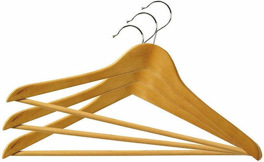 3pcs Wooden Clothes Hangers 45cm