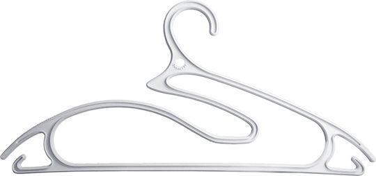 5pcs Clothes Hangers Plastic 5in1 Collection 42cm White