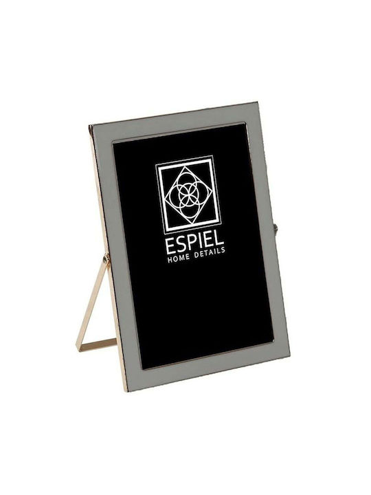 Metallic Gray-Gold Frame 16.8x0.6x22cm Espiel F...