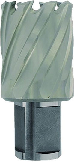Hss Core Drill Ø18x60x30 Mm Short Series Weldon Shank Ø19 Mm Bright Uncoated