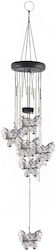Wind Chime 5 Metall Klangrohre Zuhause Garten Schmetterlingsdesign