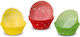 100 Pcs Colored Cupcake Paper Liners Easy Bake Ø 4.3 X 2.3 Cm