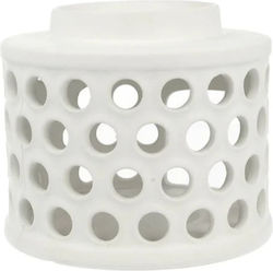 Ceramic Room Fragrance Wax Burner "Glow White" Scentchips Matte White 13x13x11 850174