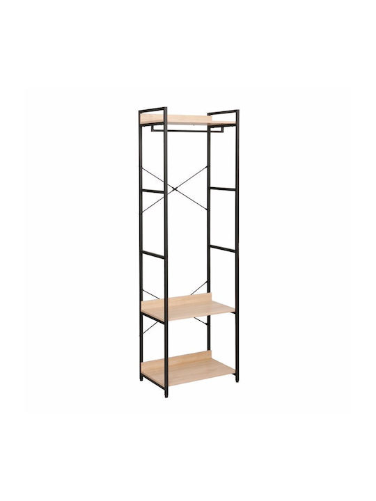 Liberta Xenia Κρεμάστρα Δαπέδου από Μέταλλο Μπεζ 60x40x200cm