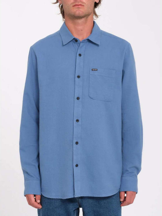 Volcom Caden Solid Langärmlig Flanell Hemd Blue...