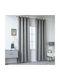 Chios Hellas Perdea Opacă cu Capse Light Grey 140x260cm
